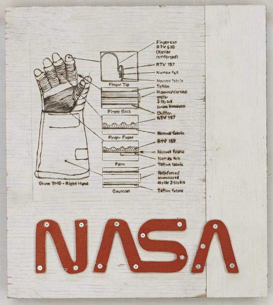 Glove, Right Hand 2007 pyrography, plywood, latex 23.5 x 22 x 5 inches Glove, Right Hand 2007 pyrography, plywood, latex 23.5 x 22 x 5 inches