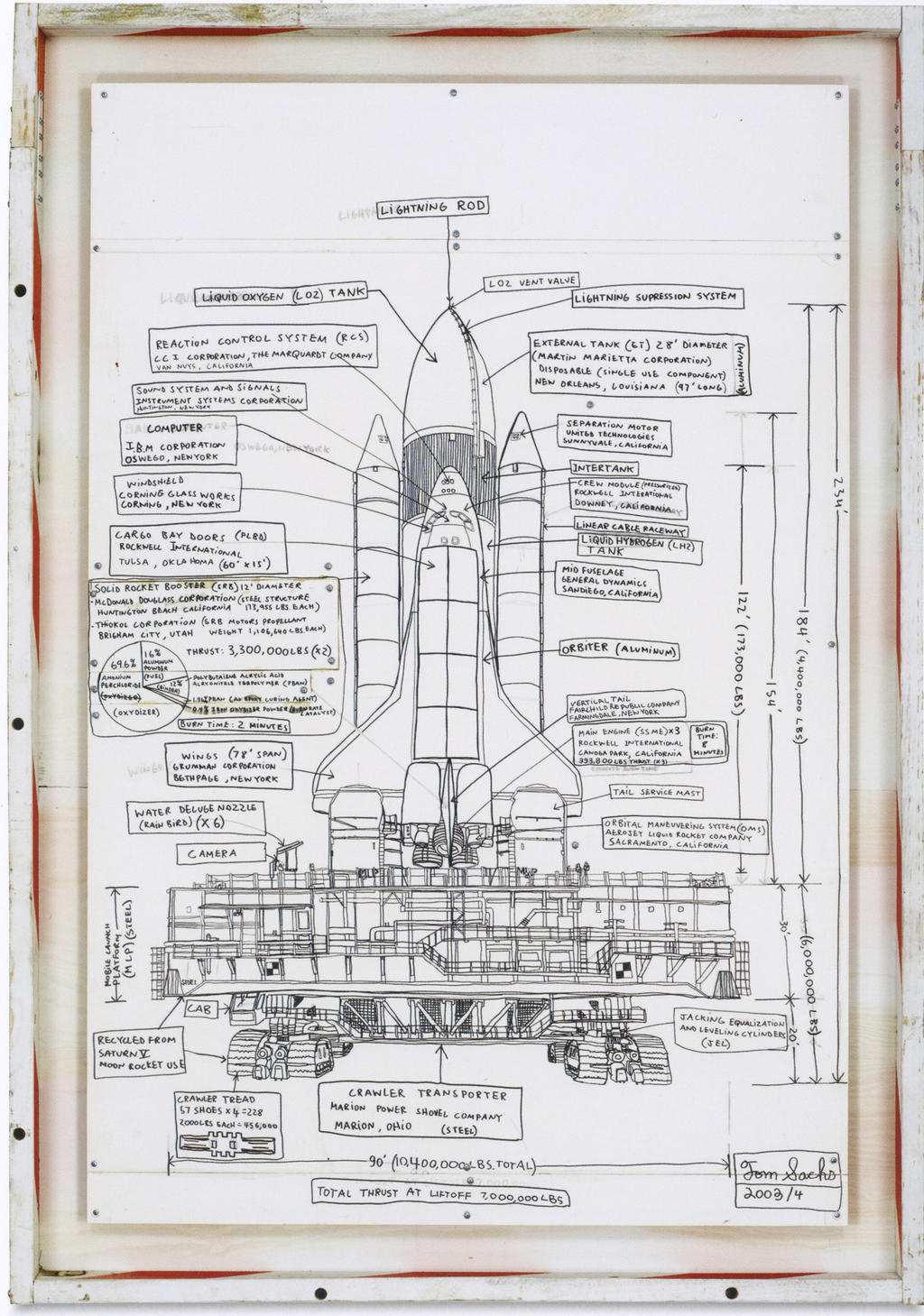 Crawler 2004 sharpie on paper Crawler 2004 sharpie on paper